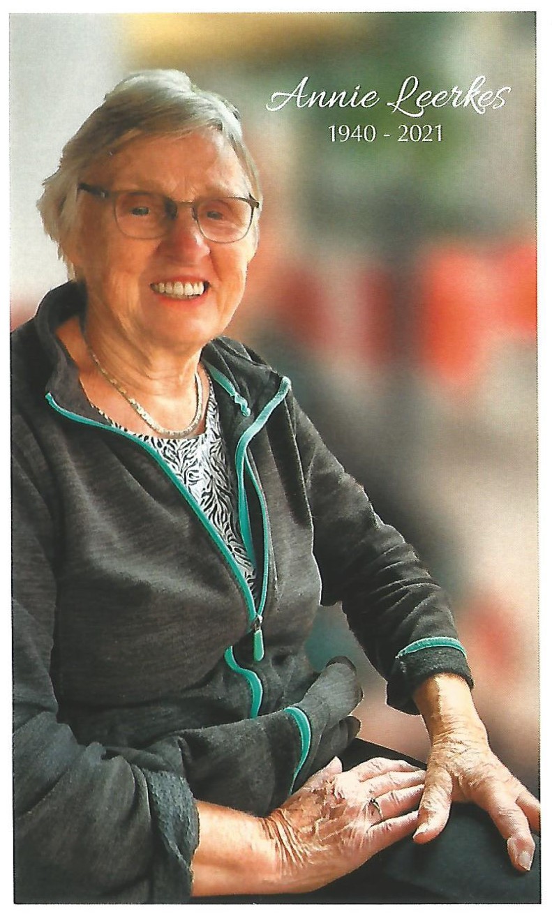 In memorium Annie Leerkes-Meuleman